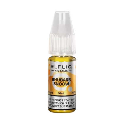 Elf Bar ElfLiq Rhubarb Snoow E Liquid 10ml - Nicotine Strength#20mg>10mg
