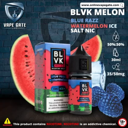 WATERMELON BLUE RAZZ ICE - BLVK MELON SALTS - 30ML - 50 mg / 30 ml