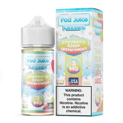 Pod Juice FREEZE - Strawberry Apple Watermelon - 100ML E-Liquid - 3MG