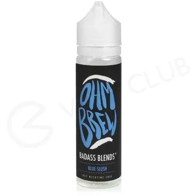 Blue Slush Shortfill E-liquid by Ohm Brew Badass Blends 50ml