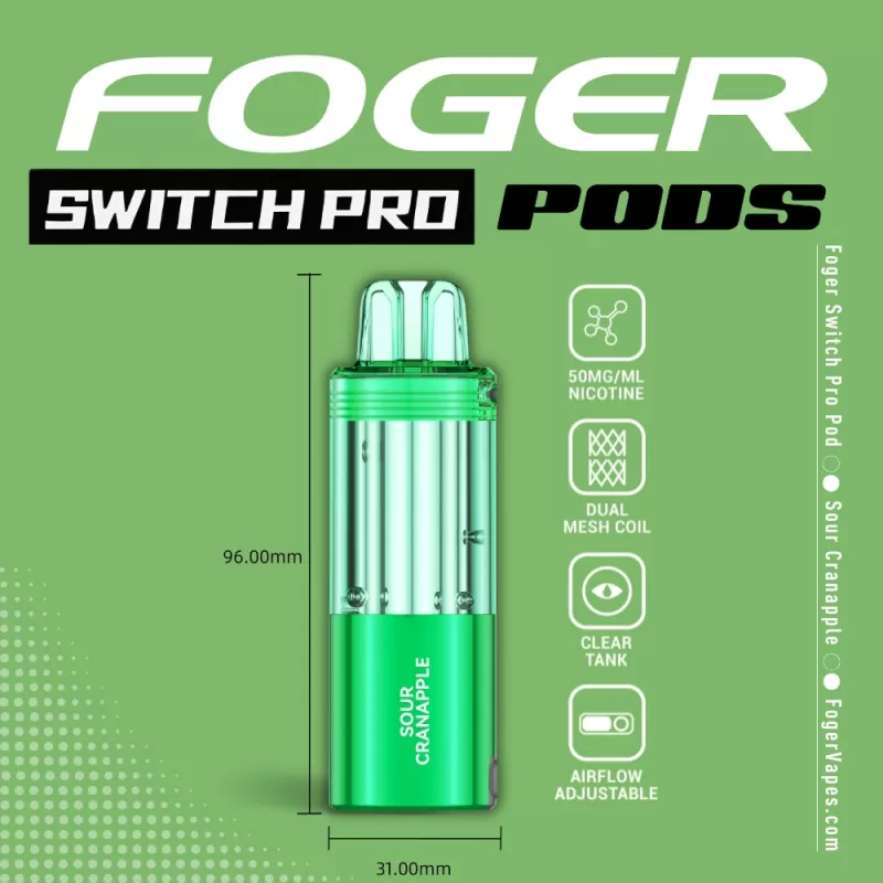 Sour Cranapple Foger Switch Pro Pod 30K Puffs