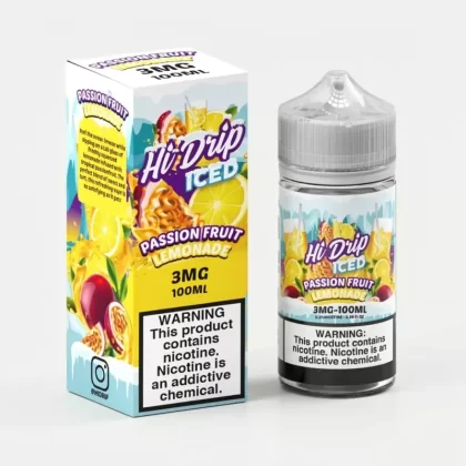 Passion Fruit Lemonade ICED – Hi Drip – 100mL Vape – VG 70% - Uwinvapeaustralia