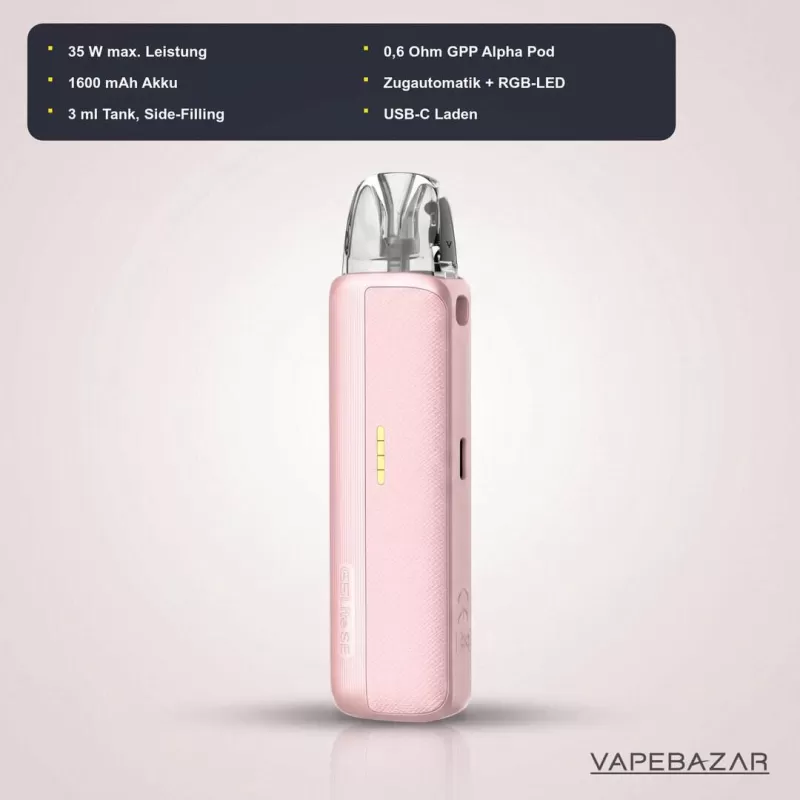 Uwell Caliburn G5 Lite SE E-Zigaretten – Set Pink Leather - Image 2