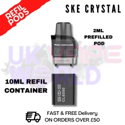 Pink Lemonade SKE CL6000 Replacement Prefilled Pod