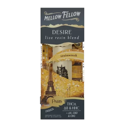 Mellow Fellow Desire Paris – Trainwreck – Indica – 1ml Live Resin