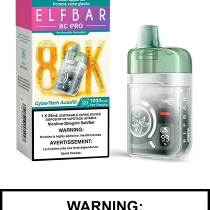 Green Apple Ice Elf Bar BC Pro Disposable Vape