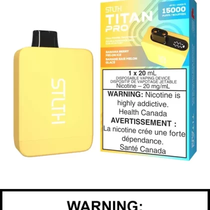 Banana Berry Melon Ice STLTH Titan Pro Disposable Vape