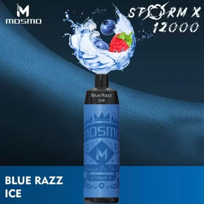 Mosmo Storm X Disposable Vape – 12K Puffs – Shisha Vape – Blue Razz Ice