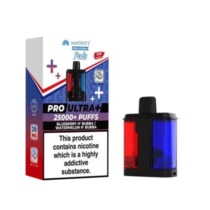 Hayati Pro Ultra Plus 25k Prefilled Pods Blueberry H’Bubba/Watermelon H’Bubba - Ejuicewarehouse