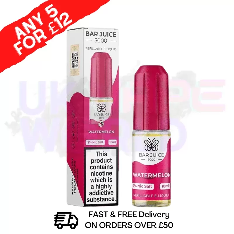 Bar Juice 5000 Nicsalt E-Juice Watermelon Flavour
