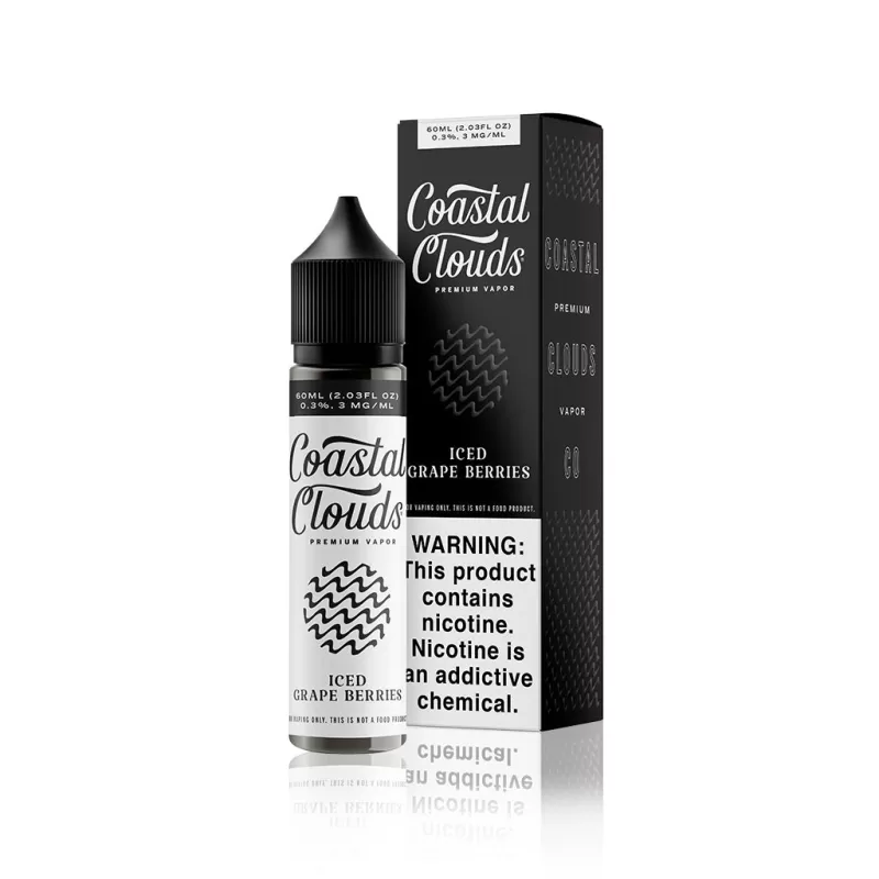 Coastal Clouds E-Liquid – Iced Grape Berries – 60ml