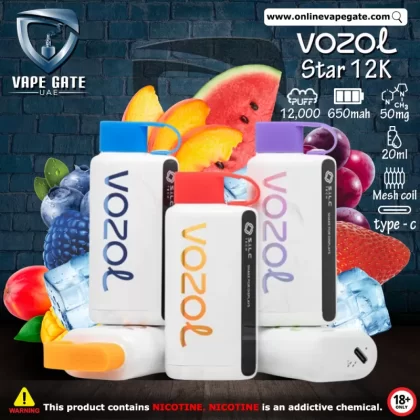 Vozol Star 12K Rechargeable Disposable Vape (12,000 Puffs) - Mexican Mango Ice / 50 mg