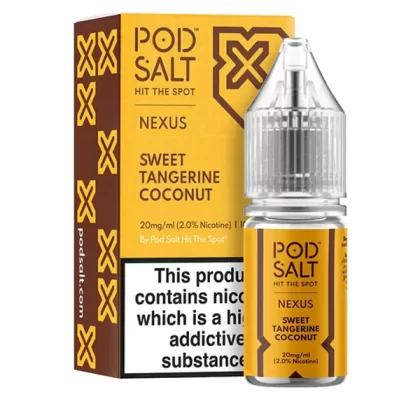 Sweet Tangerine Coconut Nexus Pod Salt Nic Salt E-liquid - 10mg