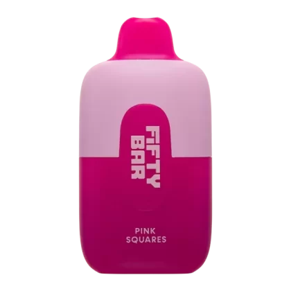 Pink Squares Fifty Bar - Nicotine#Single>10 Pack~Size#50mg