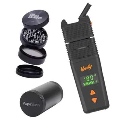 Venty – Mega Bundle – Portable Vaporizer - 40°C / up to 90 minutes / normal (under 60 s) / 210°C / dry herbs / session / built-in / fully adjustable / USB-C / ceramic / no / hybrid / 0 g / 0.5 g