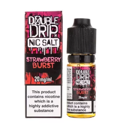 Strawberry Burst Nic Salt E-Liquid by Double Drip - 20mg