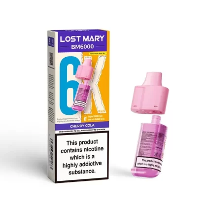 LOST MARY BM6000 v2 CHERRY COLA VAPE POD – 20mg