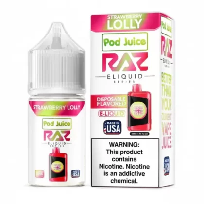 Strawberry Lolly – Pod Juice Salts x RAZ E-Liquid – 30mL