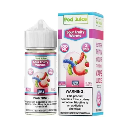 Sour Fruity Worms E-Liquid by Pod Juice - Vape Product; Vape Product, Vape Product