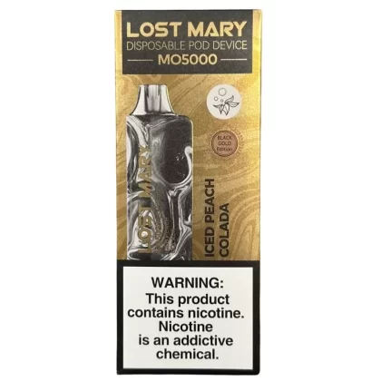 Lost Mary MO5000 – Iced Peach Colada – Black Gold Edition - Ejuicewarehouse (DEFFC2)