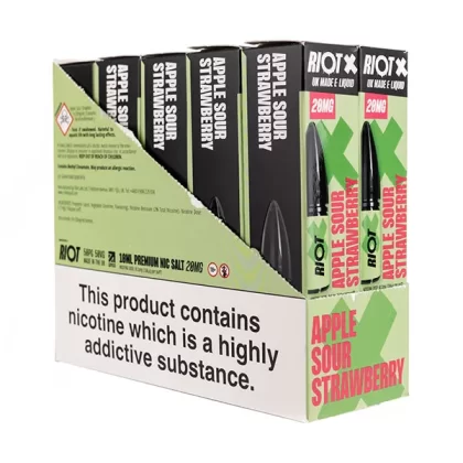 Riot X Nic Salt E-Liquids - Pack of 10 - Cherryberry Crush / 5mg