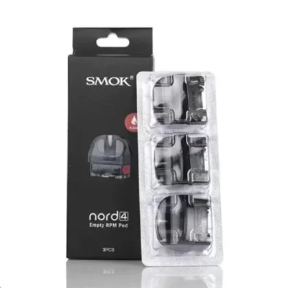 SMOK NORD 4 Empty Replacement Pod Cartridge – 3PK - RPM 2 Pod, RPM Pod