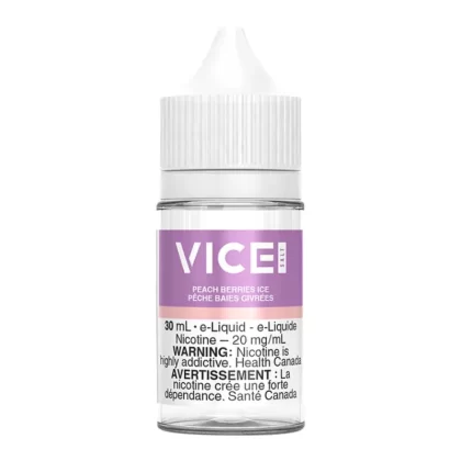 Vice Salt Nic E-Liquid - Peach Berries Ice 30ml - 12mg/ml