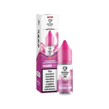 Crystal Clear Bar Salt Strawberry Watermelon Ice E Liquid 10ml - Nicotine Strength#20mg>10mg (0A13E7)