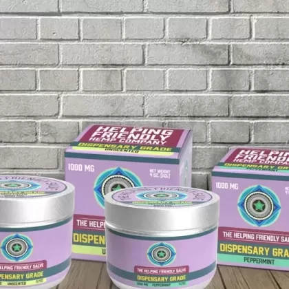 Helping Friendly Hemp Dispensary Grade THC Salve 1000mg