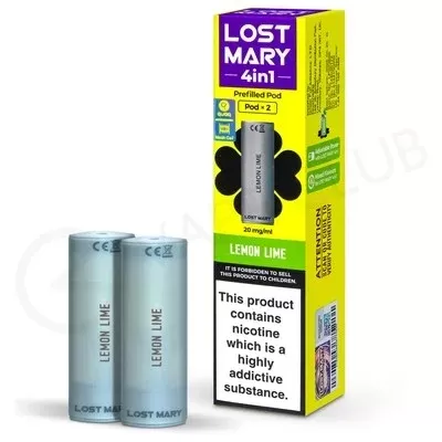 Lemon Lime Lost Mary 4 in 1 Prefilled Pod