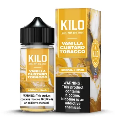 Vanilla Custard Tobacco Kilo 100mL - Nicotine Level#0mg>3mg>6mg