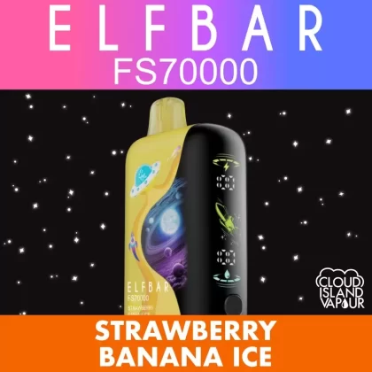 ELF BAR FS70K Disposable Vape – Strawberry Banana Ice