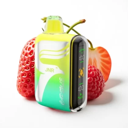 JNR Capsule 15000 Puffs Fresa Frambuesa Cereza 850mAh 20ml Dual Mesh - Fumotvapemexico