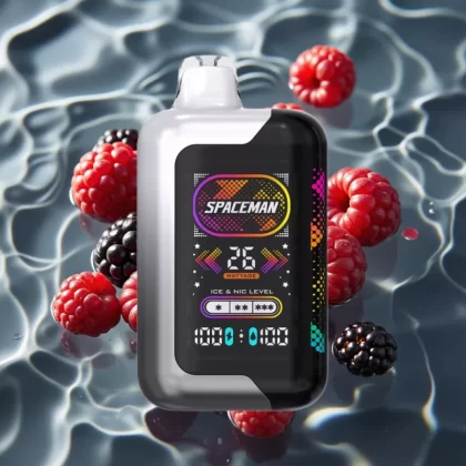 SMOK SPACEMAN SP40000 Zero Nicotine Disposable Vape – Blackberry Razz, 20mL, 1000mAh, 40K Puffs, Dual Coil - Bangvapeaustralia