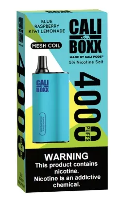 Cali Boxx Disposable [4000 puffs] – Blue Raspberry Kiwi Lemonade (CLEARANCE)