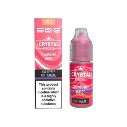 SKE Crystal Salts Strawberry Burst E Liquid 10ml - Nicotine Strength#20mg>10mg (46CC1F)