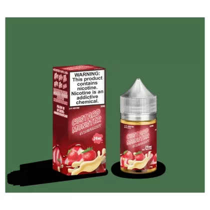 Custard Monster Salts Strawberry Custard 30ml Nic Salt Vape Juice - Vape Product, Vape Product