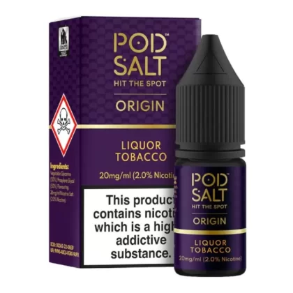 Liquor Tobacco Nic Salt E-Liquid by Pod Salt (10ml)