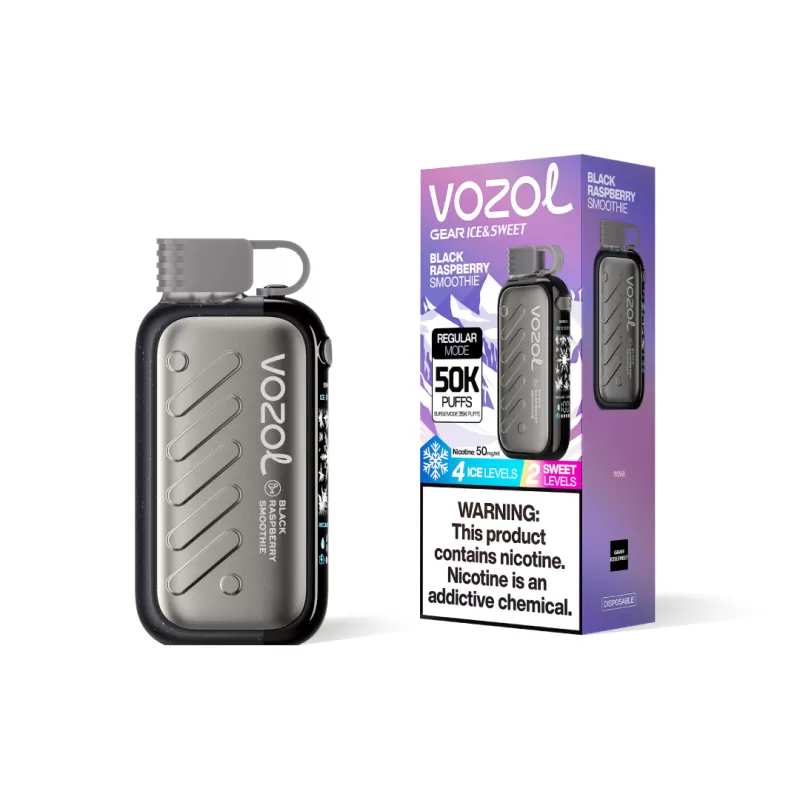 Vozol Gear 50000 – 50K Puffs 4 Ice Levels 2 Sweetness Levels Disposable Vape Wholesale Price - 50000 puffs; Vape Product; Random Flavor, Black Raspberry Smoothie - Image 2