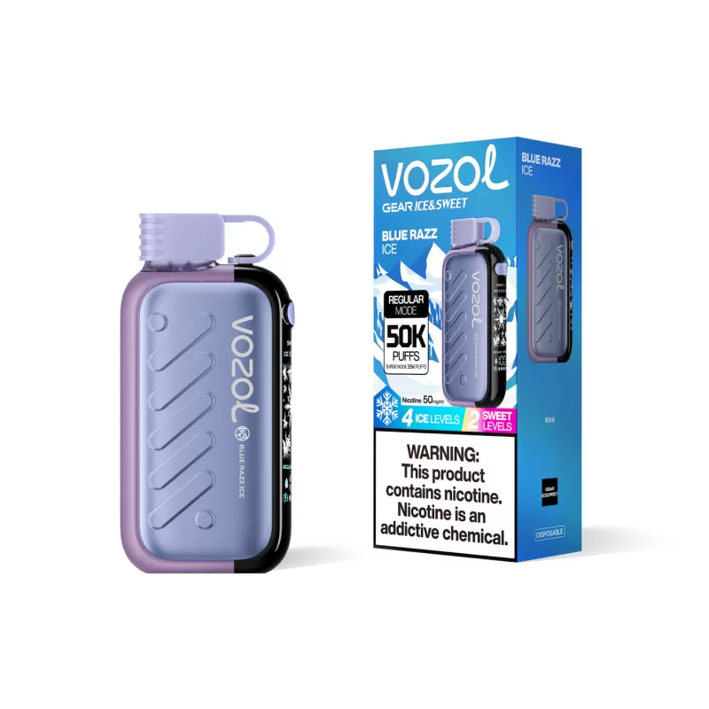 Vozol Gear 50000 – 50K Puffs 4 Ice Levels 2 Sweetness Levels Disposable Vape Wholesale Price - 50000 puffs; Vape Product; Random Flavor, Black Raspberry Smoothie - Image 3