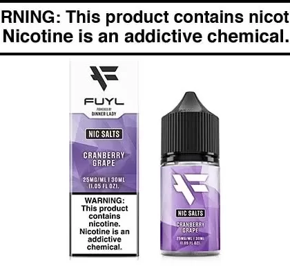 CRANBERRY GRAPE BY FUYL NIC SALTS 30ML - Vapejuice
