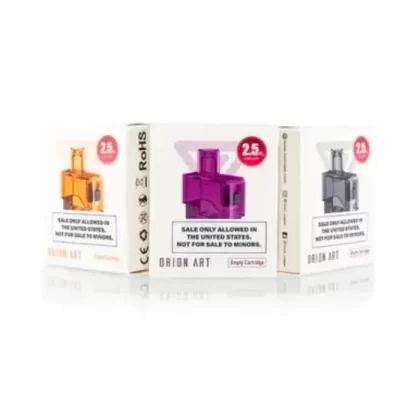 Lost Vape Orion Art Empty Replacement Pod - Color#Black Clear>Full Clear>Clear Amber>Clear Purple>Clear Red