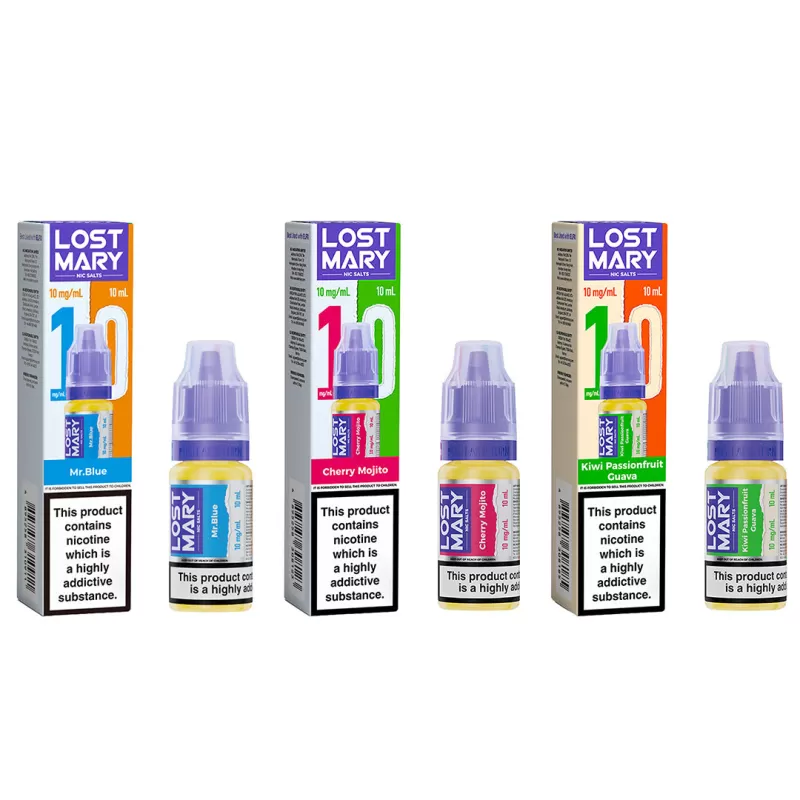 Lost Mary Nic Salt E-liquid 10mg - Raspberry Peach