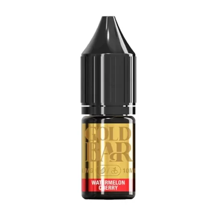 Gold Bar Watermelon Cherry Nic Salt vape Juice - 10 Pack