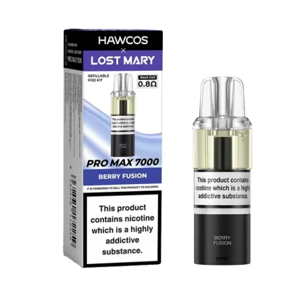 Hawcos x Lost Mary Pro Max 7000 Prefilled Pods - Blueberry Razz Gami