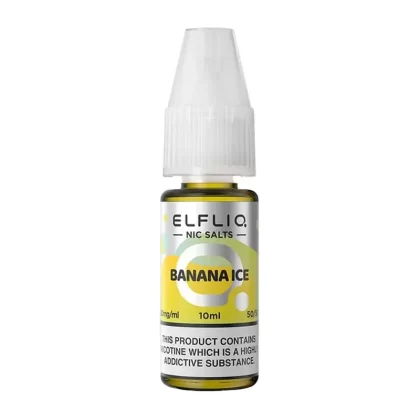 Elf Bar ElfLiq Banana Ice E Liquid 10ml - Nicotine Strength#20mg>10mg>5mg (A5817A)