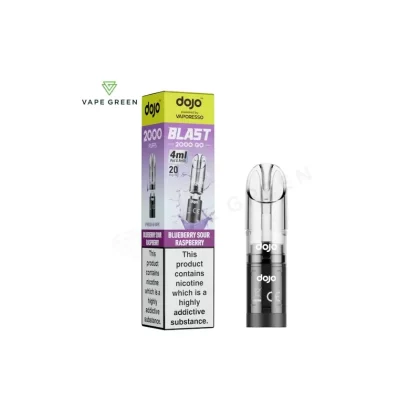 Blueberry Sour Raspberry Prefilled Pod by Vaporesso Dojo Blast 2000 Go