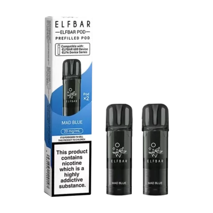 Mad Blue Elfbar 600 Pods - 20mg - Vape Product