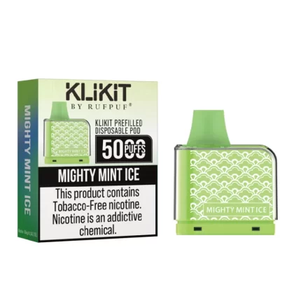 KLIKIT Mighty Mint Ice Disposable Vape 50mg – 5000Puffs – Non Refillable Pod