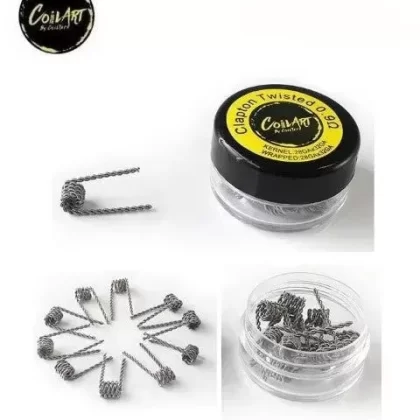 Coilart Premade Clapton Twisted Coils 0.9Ω 10pcs - resistance#0.90 ohm Kanthal